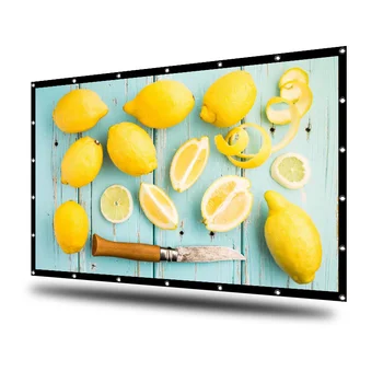 Алюминиевый кронштейн ACME, складной ПВХ, матовый белый проекционный экран, ткань, простой портативный проекционный экран