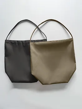 Классическая Женская нейлоновая однотонная сумка-тоут, сумки на плечо Большой емкости, женская универсальная сумка для поездок на работу