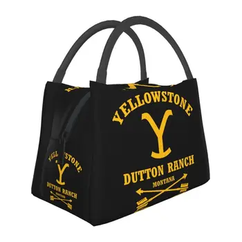 Йеллоустоун Даттон Ранч, Изолированная сумка для ланча для женщин, Сменный кулер, термальный ланч-бокс, Пляжный Кемпинг, Путешествия