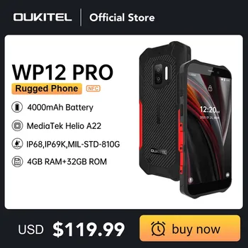 Oukitel WP12 Pro IP68/IP69K Прочный Смартфон с NFC 4 ГБ + 64 ГБ 5,55 