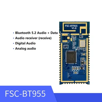 Модуль приема звука Bluetooth 5.2, беспроводной последовательный порт, двухрежимный аудиомодуль FSC-BT955