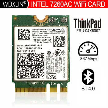 Intel Двухдиапазонная 7260 7260NGW 04X6007 04X6087 WiFi + Bluetooth 4,0 Wifi карта для T440 T540 X240 W540 L440 L540 B40-30 B50-70