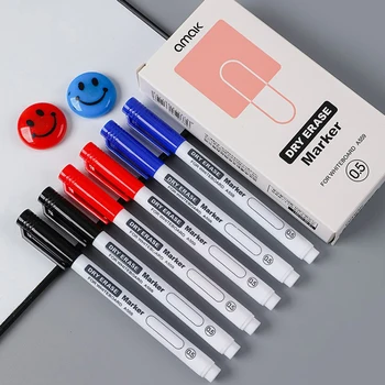 Стираемая ручка для белой доски чрезвычайно тонкая 0,5 мм ручка для сухого стирания, водостойкий маркер для осмотра офиса