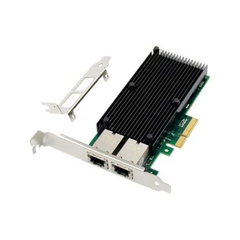 Серверная сетевая карта X550-T2 PCI-E X4 10GbE с двумя электрическими Портами Серверная сетевая карта RJ45 Агрегационный сетевой адаптер