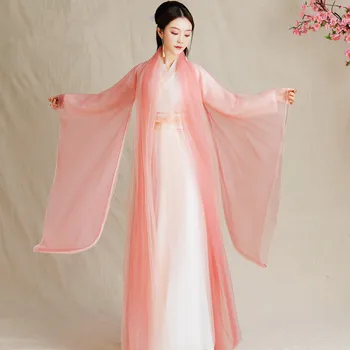 Ретро-платье феи Для женщинтрадиционное платье Hanfu в древнекитайском стиле, платье для косплея на Хэллоуин, Карнавал, телевизионная игра