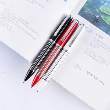 Высококачественная многоцветная металлическая шариковая ручка rotary business pure copper signature pen