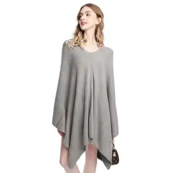 Женская одежда в европейском и американском стиле 2023, Пуловер с V-образным вырезом и рукавами 