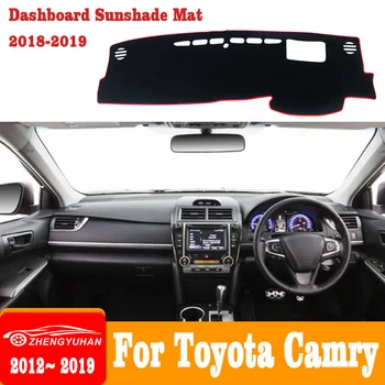 Для Toyota Camry 2012-2019, автомобильная нескользящая приборная панель, избегающая освещения, Инструментальная платформа, Покрытие стола, Ковры, Анти-УФ аксессуары